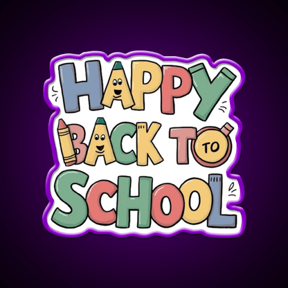 Back To School Welcome Led Neon Sign Open Sign Rgb Color - Shineneon