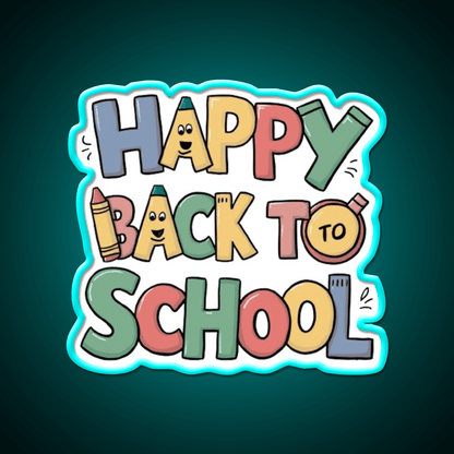 Back To School Welcome Led Neon Sign Open Sign Rgb Color - Shineneon