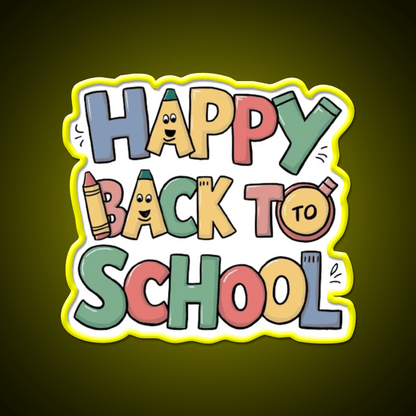 Back To School Welcome Led Neon Sign Open Sign Rgb Color - Shineneon