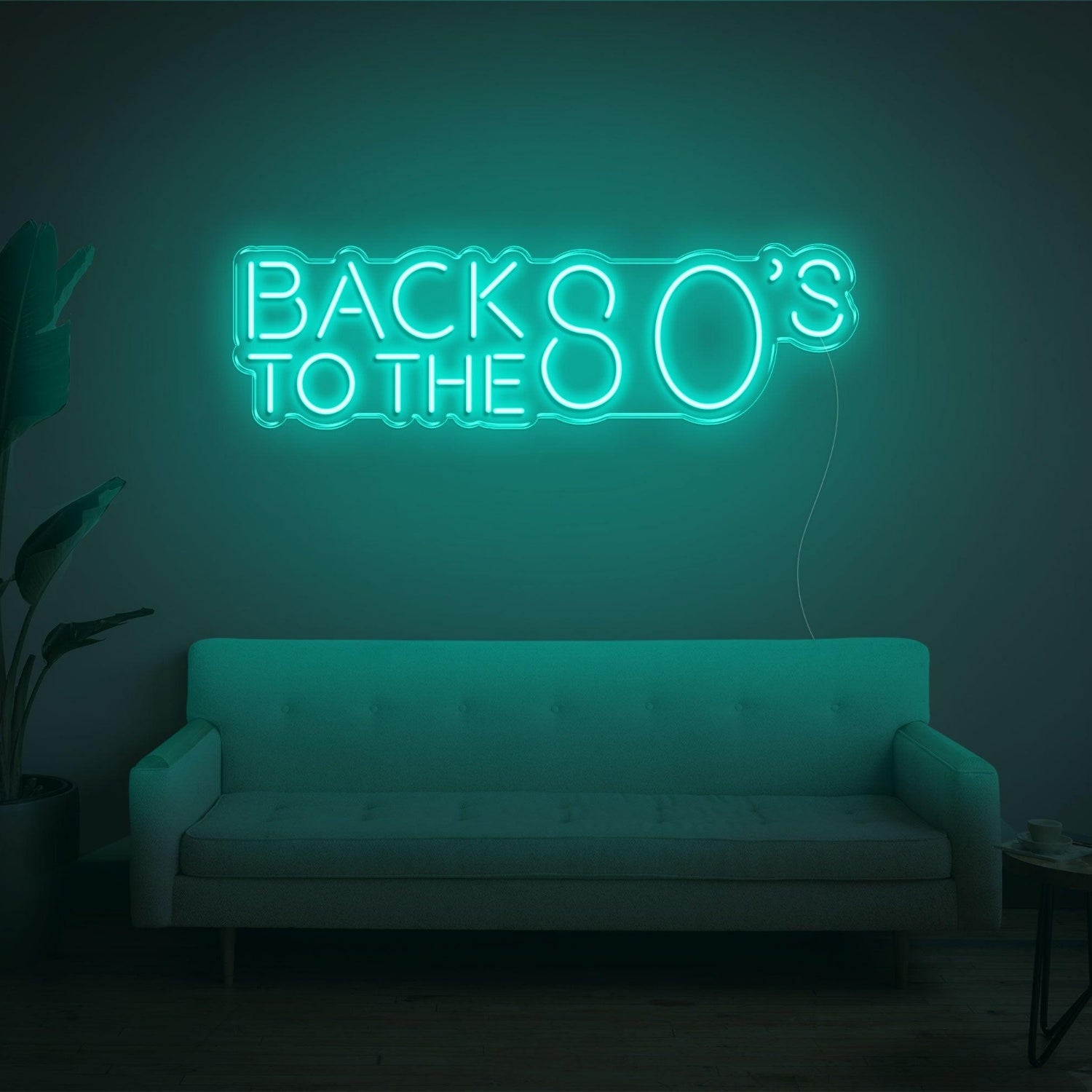 Back To The 80s Retro Purple Led Neon Sign For Home Bar Cafe Decor | Shineneon