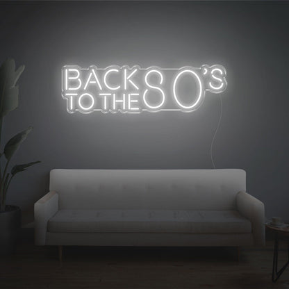 Back To The 80s Retro Purple Led Neon Sign For Home Bar Cafe Decor | Shineneon