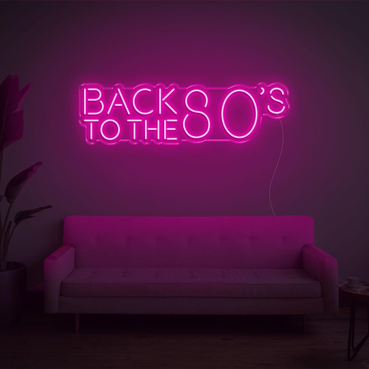 Back To The 80s Retro Purple Led Neon Sign For Home Bar Cafe Decor | Shineneon