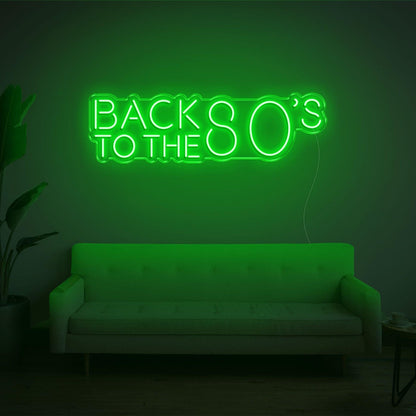 Back To The 80s Retro Purple Led Neon Sign For Home Bar Cafe Decor | Shineneon