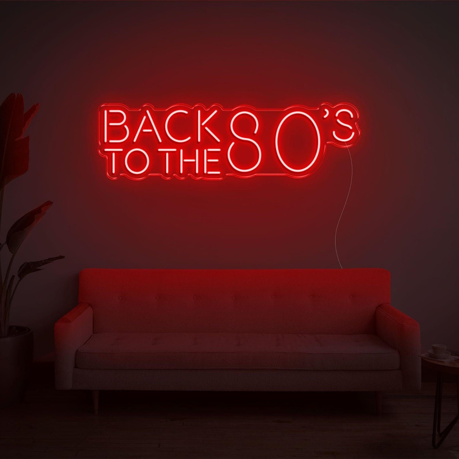 Back To The 80s Retro Purple Led Neon Sign For Home Bar Cafe Decor | Shineneon