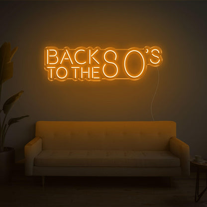 Back To The 80s Retro Purple Led Neon Sign For Home Bar Cafe Decor | Shineneon