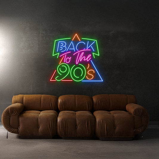 Back To The 90S Neon Led Sign Disco Club Decor