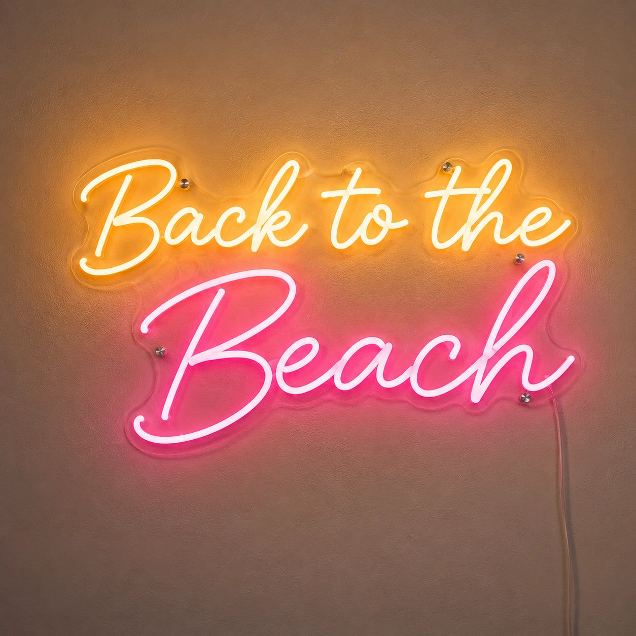 Back To The Beach Neon Sign LED Neon Sign high-converting product image