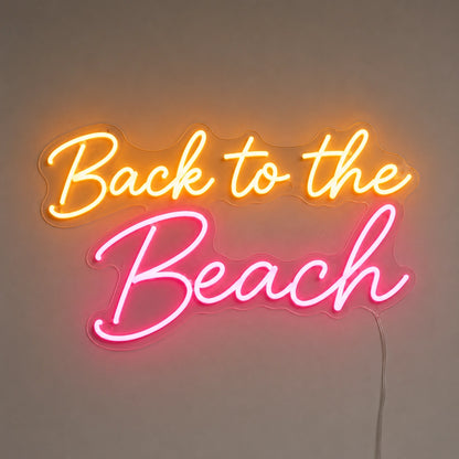 Back To The Beach Neon Sign LED Neon Sign main product image