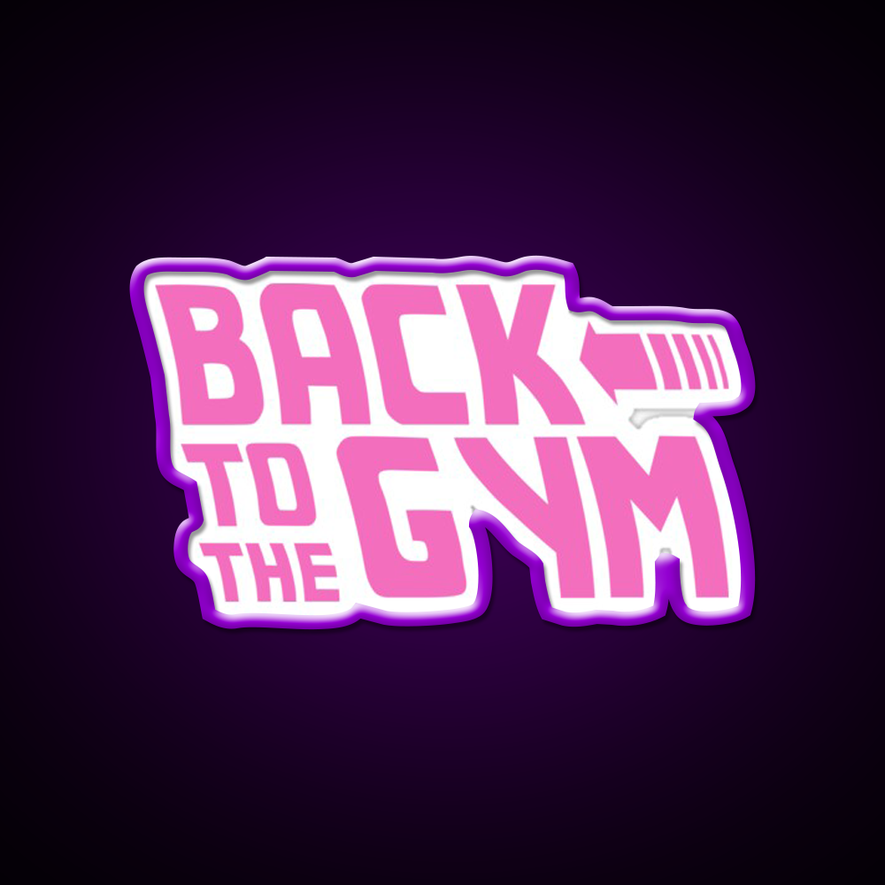 Back To The Gym Fitness Led Neon Sign Rgb Color