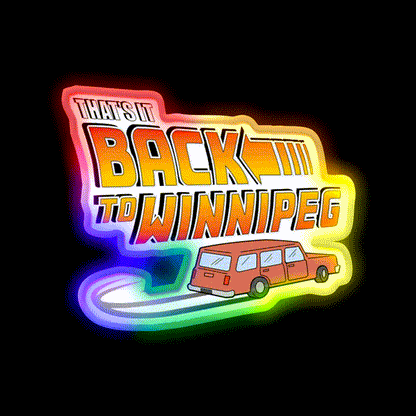 Back To Winnipeg Beer Bar Decor Led Neon Sign Rgb Color - LED neon sign close-up detail