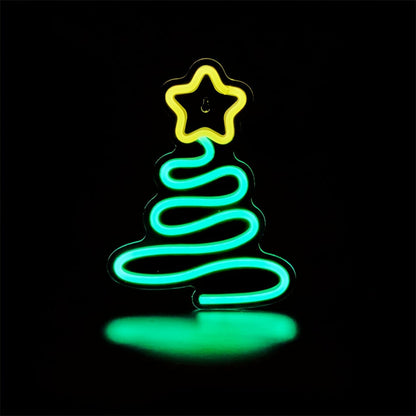 Backboard Led Neon Light Christmas Tree Xmas | Shineneon