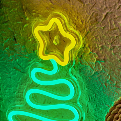 Backboard Led Neon Light Christmas Tree Xmas | Shineneon