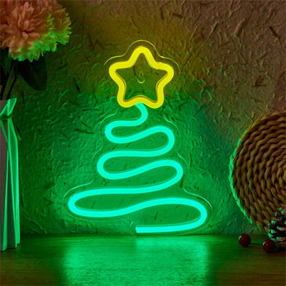 Backboard Led Neon Light Christmas Tree Xmas | Shineneon