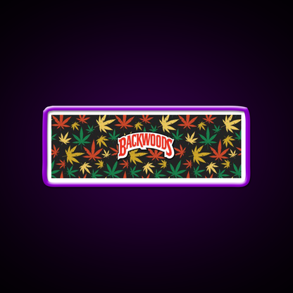 Backwoods Hemp Inspired Green Leaf Led Neon Sign Rgb Color - LED neon sign view 9