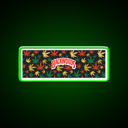 Backwoods Hemp Inspired Green Leaf Led Neon Sign Rgb Color - Shineneon