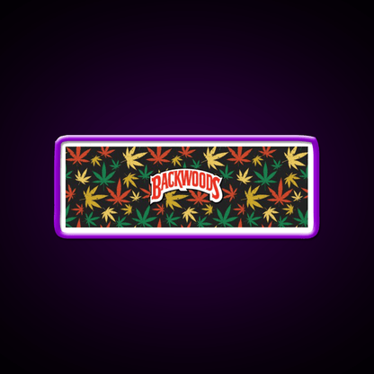 Backwoods Hemp Inspired Green Leaf Led Neon Sign Rgb Color - Shineneon