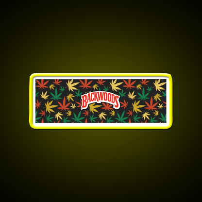 Backwoods Hemp Inspired Green Leaf Led Neon Sign Rgb Color - Shineneon