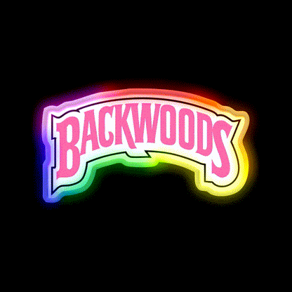 Backwoods Pink Hemp Inspired Green Leaf Led Neon Sign Rgb Color - LED neon sign close-up detail