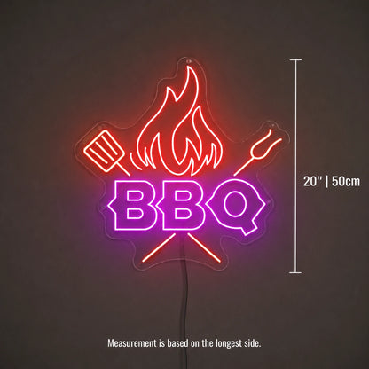 Backyard BBQ Neon Sign LED Neon Sign size image