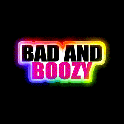 Bad And Boozy V2 Man Cave Bar Led Neon Sign Rgb Color