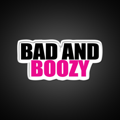 Bad And Boozy V2 Man Cave Bar Led Neon Sign Rgb Color