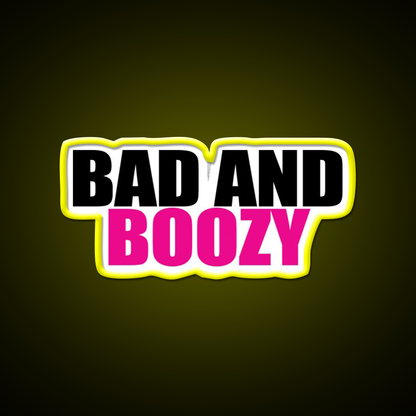 Bad And Boozy V2 Man Cave Bar Led Neon Sign Rgb Color