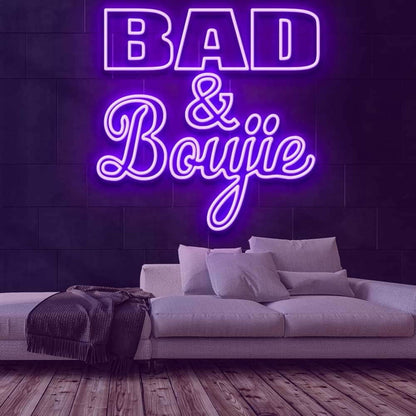 Bad And Boujie Led Neon Sign - Shineneon