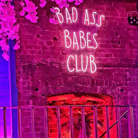 Bad Ass Babes Club Led Sign Business Neon Sign