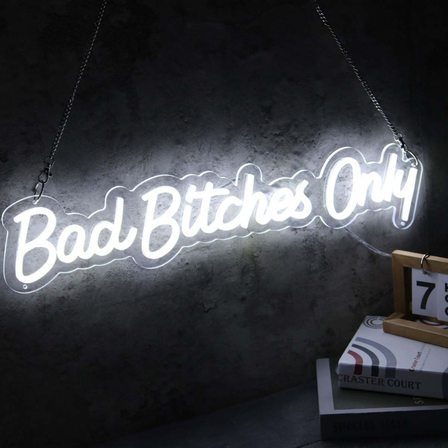 Bad Bitches Only White Neon Sign | Shineneon