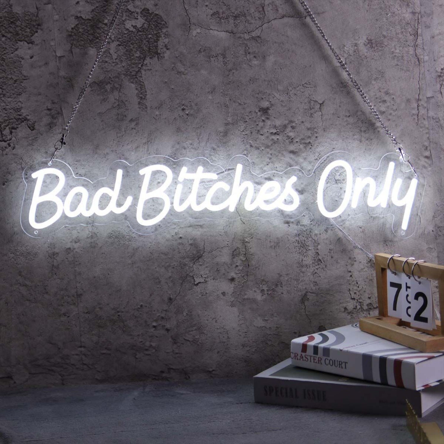 Bad Bitches Only White Neon Sign | Shineneon