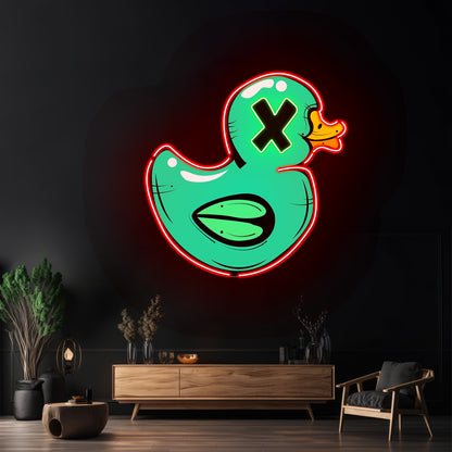 Bad Duck Custom Led Signs Artwork For Sale - Custom LED neon sign front view