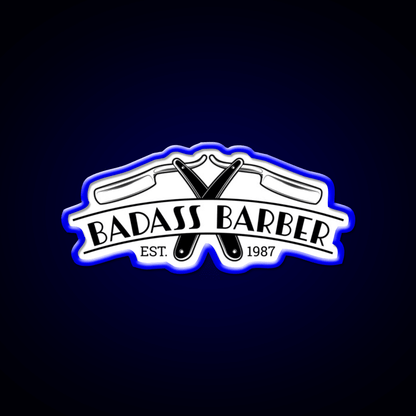 Badass Barber Shop Haircut Led Neon Sign - Shineneon