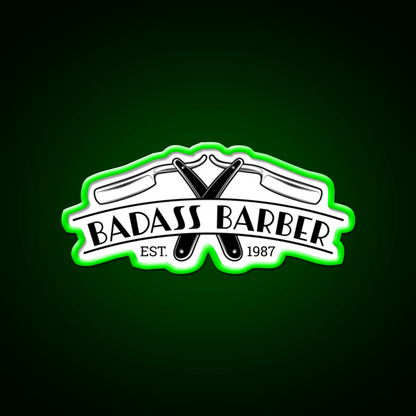 Badass Barber Shop Haircut Led Neon Sign - Shineneon