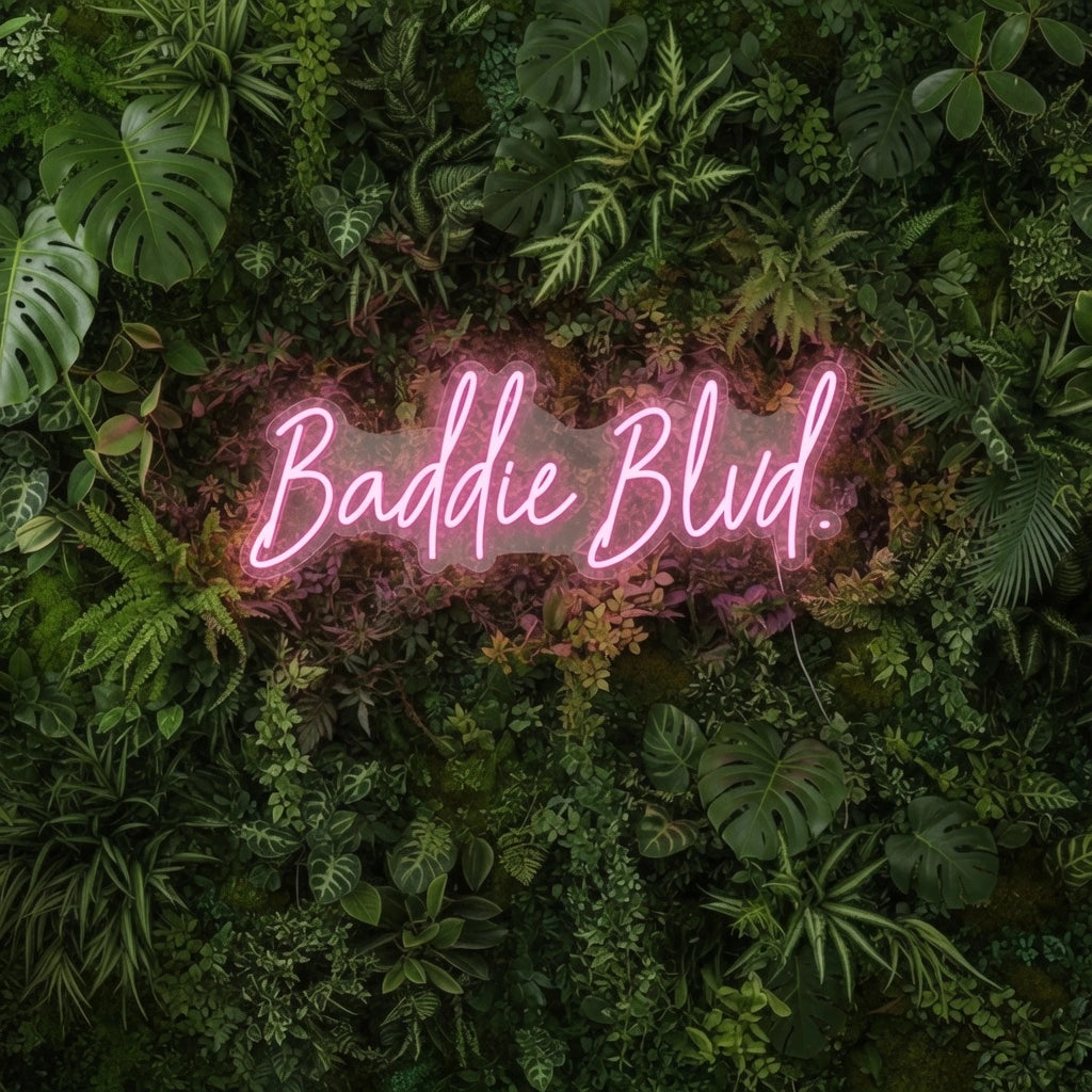 Baddie Blud LED Neon Sign - 01 Original Product Image