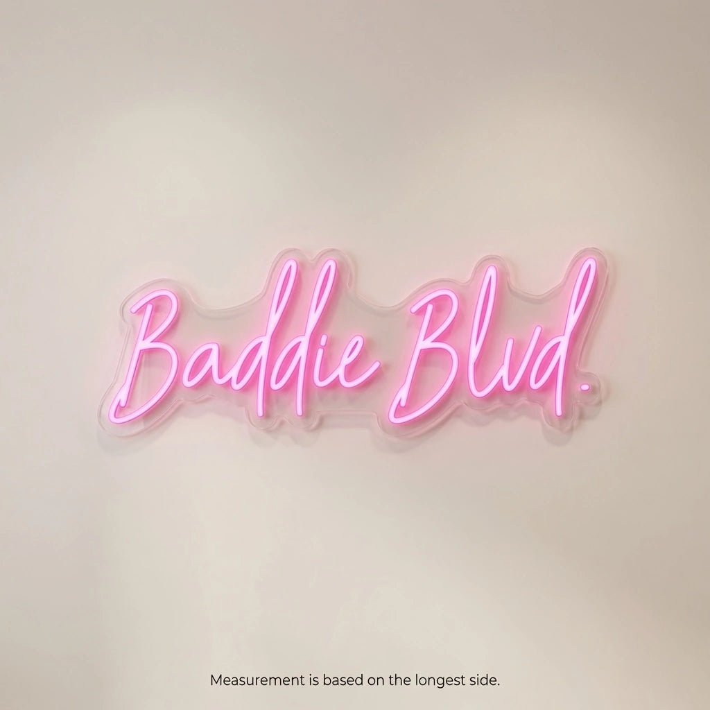 Baddie Blud LED Neon Sign - 04 Size Image