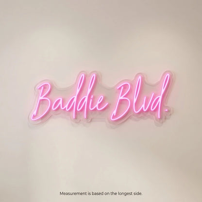 Baddie Blud LED Neon Sign - 04 Size Image