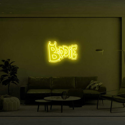 Baddie Devil Pink Led Neon Sign For Modern Home Decor | Shineneon