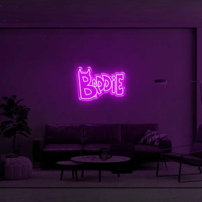 Baddie Devil Pink Led Neon Sign For Modern Home Decor | Shineneon