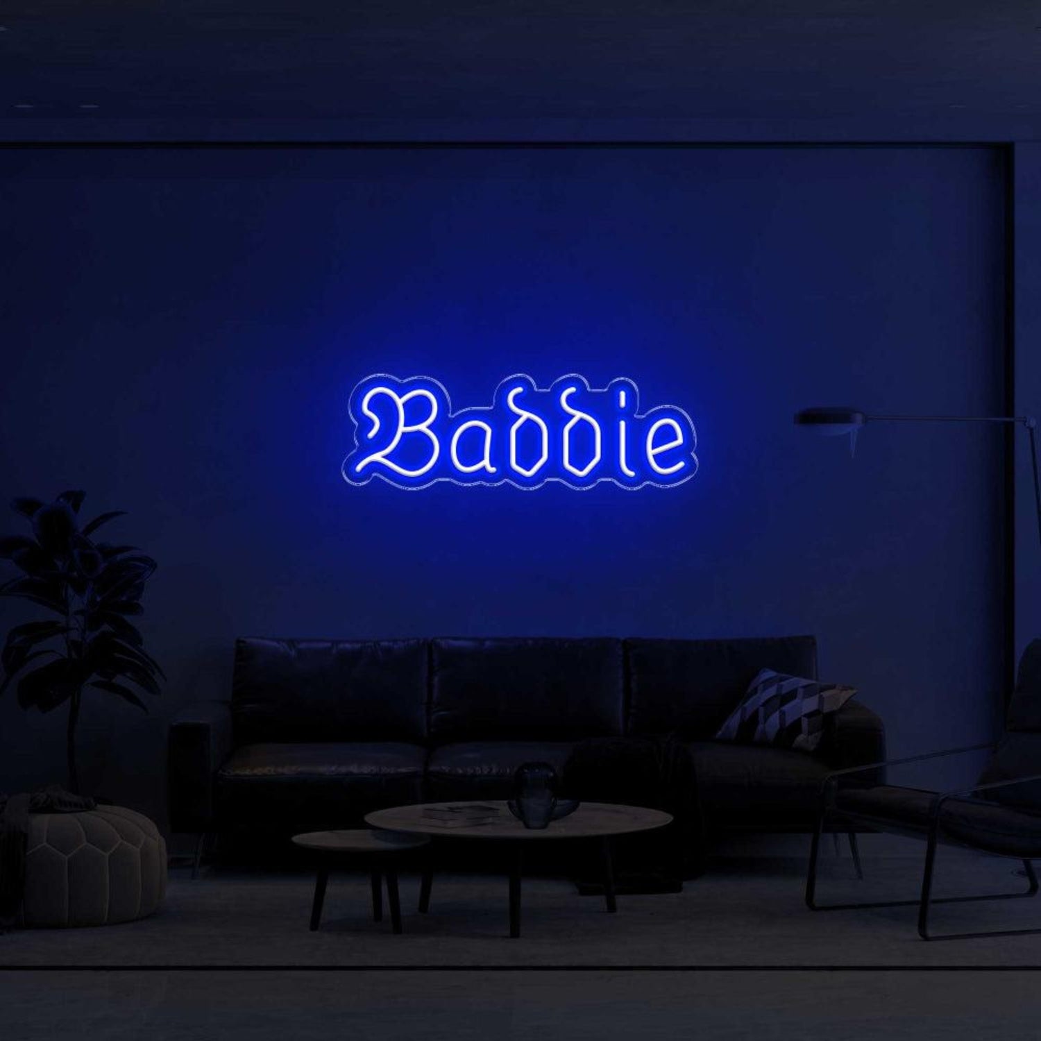 Baddie Green Bold Outline Led Neon Sign For Modern Home Decor | Shineneon