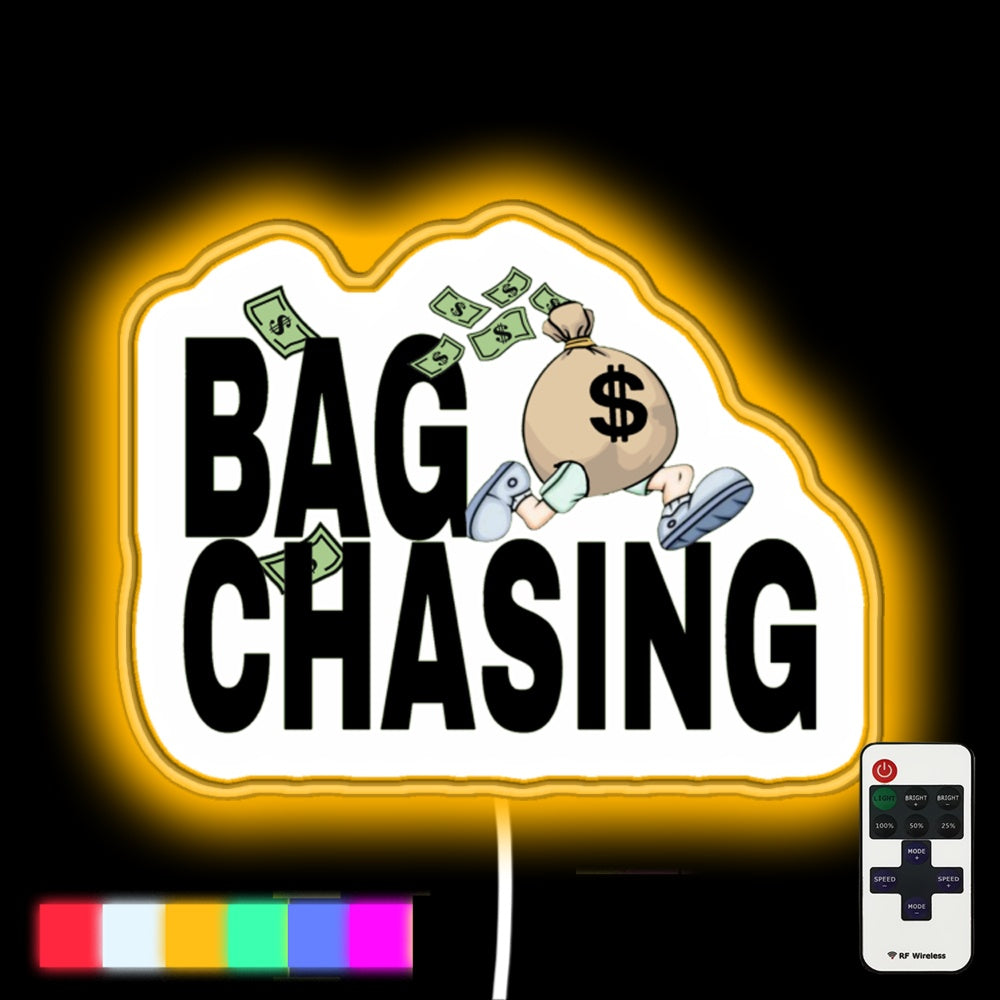 Bag Chasing Led Neon Sign
