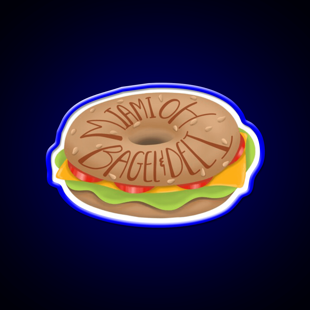 Bagel And Deli Miami University Snack Food Led Neon Sign Rgb Color - Shineneon