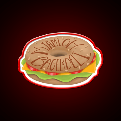 Bagel And Deli Miami University Snack Food Led Neon Sign Rgb Color - Shineneon