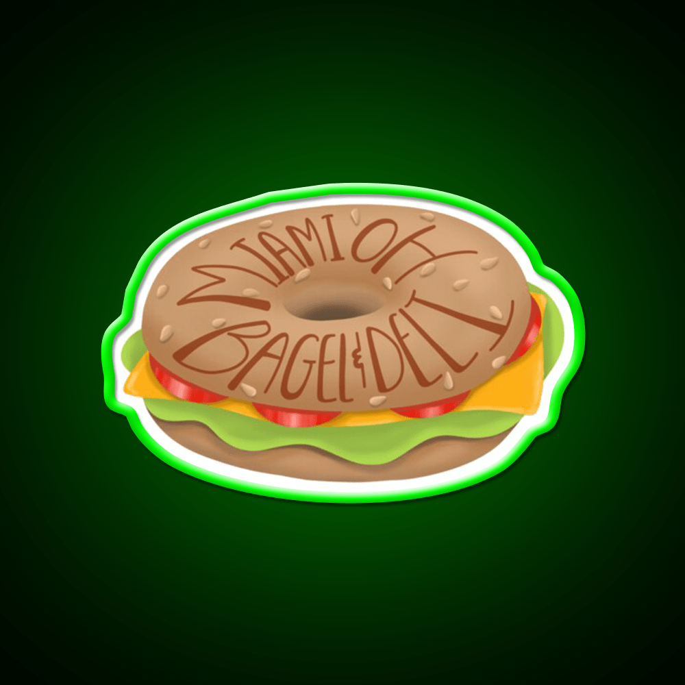 Bagel And Deli Miami University Snack Food Led Neon Sign Rgb Color - Shineneon
