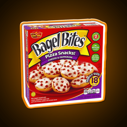 Bagel Bites Cheese Pepperoni Snack Food Led Neon Sign Rgb Color - Shineneon
