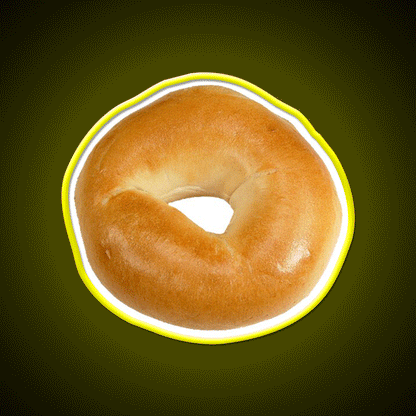 Bagel Love Fast Food Led Neon Sign For Burger Place Rgb Color