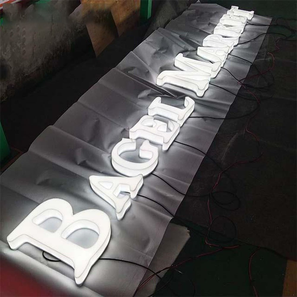 Bagel Market 3D Fulllit Acrylic Led Letters Sign - Shineneon
