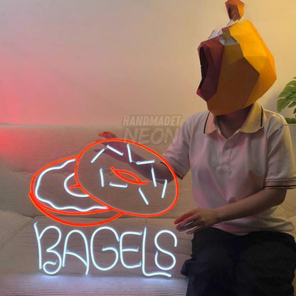 Bagels Led Neon Sign Food Led Neon Sign | Shineneon