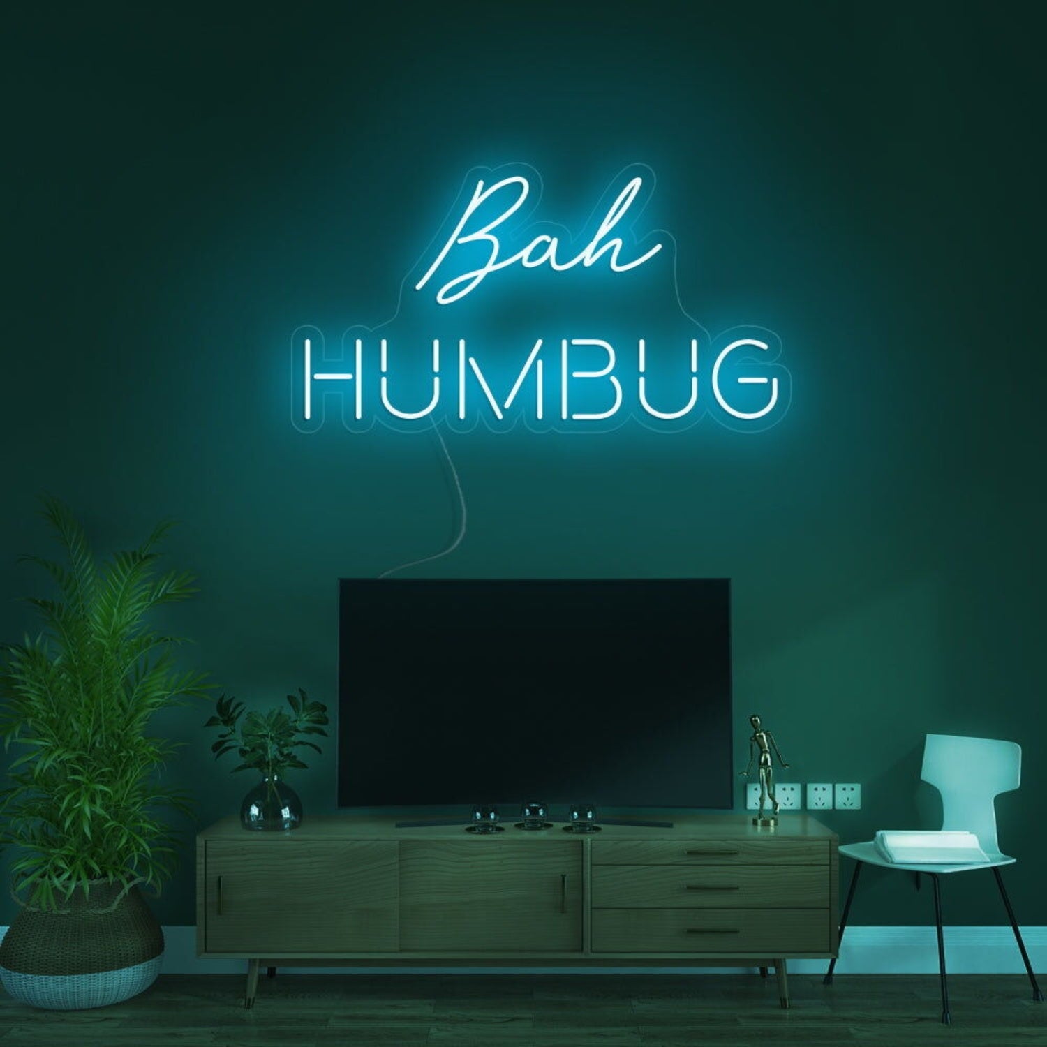 Bah Humbug Led Neon Sign For Humorous And Holiday Themes | Shineneon