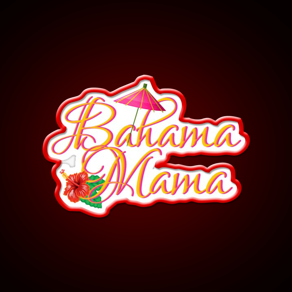 Bahama Mama Cocktail Bar Decor Led Neon Sign Neon Party Sign Rgb Color - Shineneon