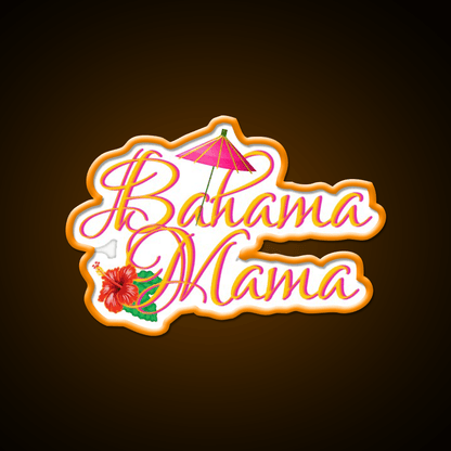 Bahama Mama Cocktail Bar Decor Led Neon Sign Neon Party Sign Rgb Color - Shineneon